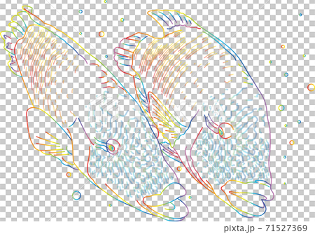 彩虹色的畫拿破崙魚幾 71527369