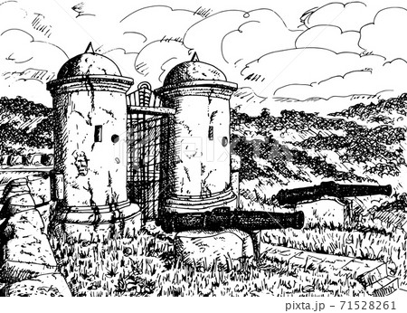 Cannons at the entrance of Fuerte San Cristobal Cannons at the entrance of Fuerte San Cristobal 71528261