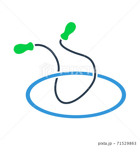 Icon Of Jump Rope And Hoopのイラスト素材
