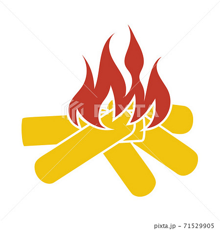 Icon Of Camping Fire 71529905