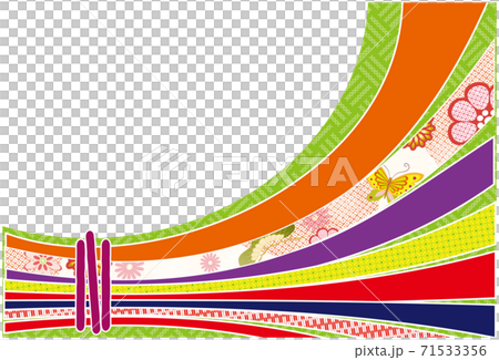 捆綁的Toshito新年賀卡背景材料 71533356