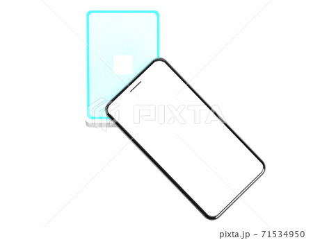 スマートフォンで電子決済するイメージ 71534950