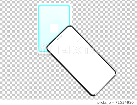 スマートフォンで電子決済するイメージ 71534950
