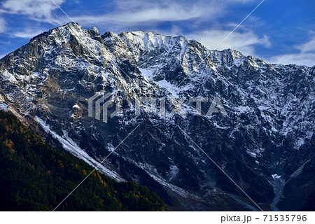 新雪の穂高岳 71535796