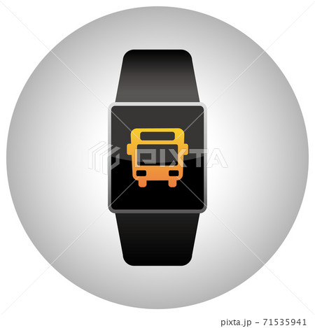 スマートウォッチのベクターイラスト バスアイコン スマートウォッチのベクターイラスト バスアイコン 71535941