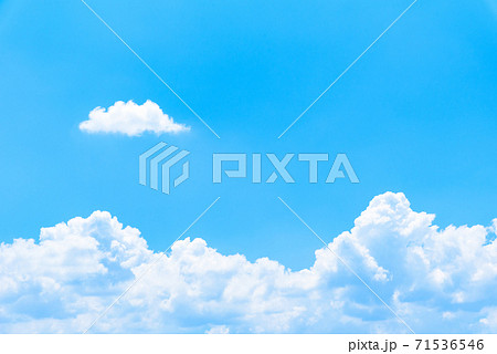 アニメのような青空と雲 アニメのような青空と雲 71536546