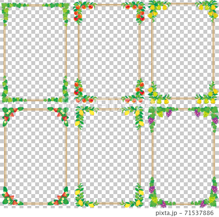 植物のフレームセット 71537886