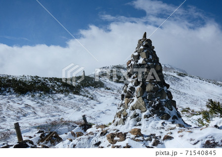 雪の北アルプス、八方尾根。 71540845