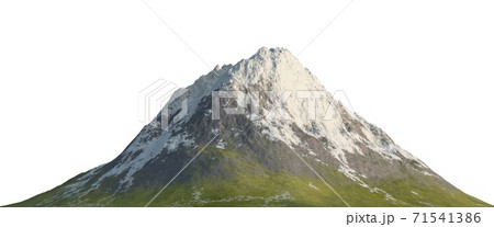 Snowy mountains Isolate on white background 3d illustration Snowy mountains Isolate on white background 3d illustration 71541386