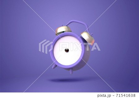 Alarm clock on purple background 71541638