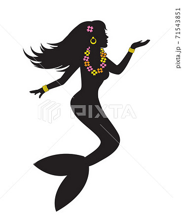 Mermaid Beautiful Woman With Fish Tailのイラスト素材