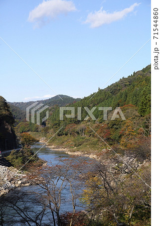 阿武隈川　河川　宮城県丸森　舟下り　丸森線 71544860