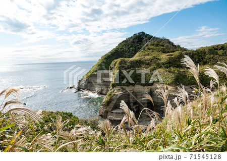 (千葉県-風景)鵜原理想郷のひとつやまと太平洋1 71545128