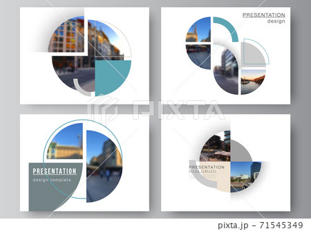 Vector layout of the presentation slides design business templates, multipurpose template for presentation brochure. Background with abstract circle round banners. Corporate business concept template Vector layout of the presentation slides design business templates, multipurpose template for presentation brochure. Background with abstract circle round banners. Corporate business concept template 71545349