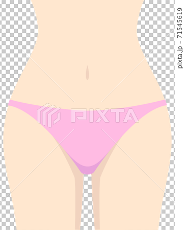 女性のウエスト（線なし）	 71545619