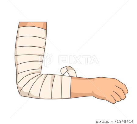 Bandage elbow injury arm bandaging elastic tape 71548414