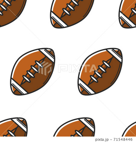 Rugby Ball Or American Football Equipment のイラスト素材