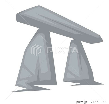 Stone age arch of rocks isolated prehistoric architecture Stone age arch of rocks isolated prehistoric architecture 71549238