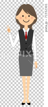 一個穿著制服做V形手勢的女人 一個穿著制服做V形手勢的女人 71552301