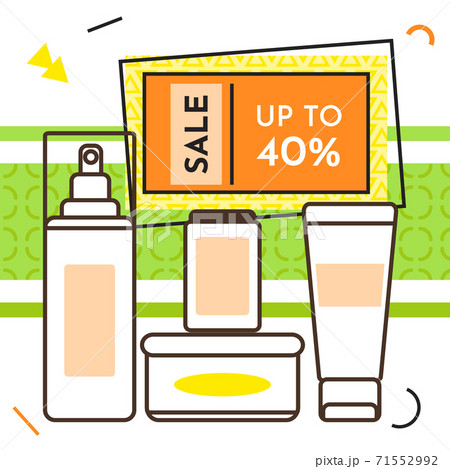 Spesial offer cosmetic shop poster. Sale banner template design, discount special up to 40 off Spesial offer cosmetic shop poster. Sale banner template design, discount special up to 40 off 71552992