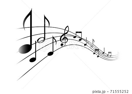音符のイラストイメージ 音符のイラストイメージ 71555252