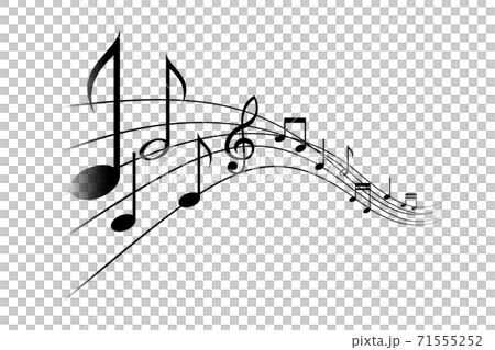 音符のイラストイメージのイラスト素材