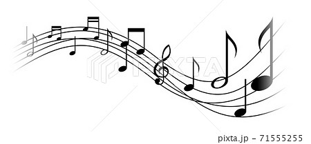音符のイラストイメージ 71555255