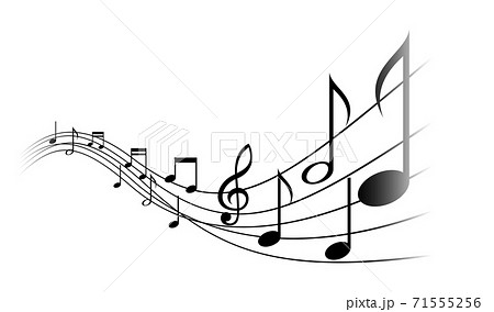 音符のイラストイメージ 71555256
