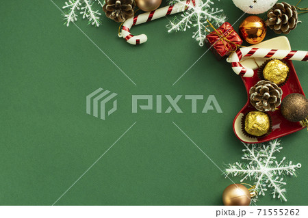 クリスマス 装飾 背景 71555262