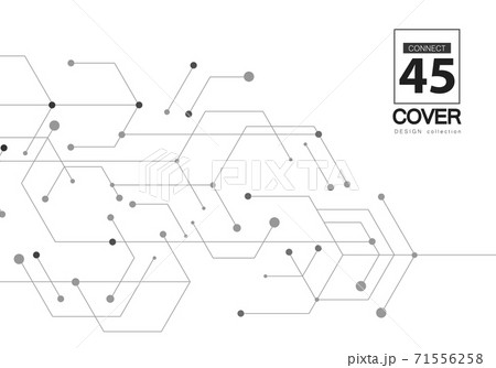 Hexagon technology connect for web design. Abstract modern backdrop. Creative vector concept. High tech digital technology concept. Futuristic backdrop 71556258