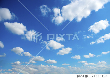 blue sky with cloud in bright morning. 71558108