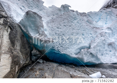 Nigardsbreen glacier close view. Norway mountains 71562282