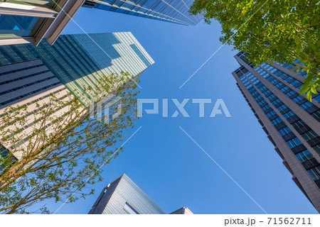 青空の東京・丸の内の都市風景 青空の東京・丸の内の都市風景 71562711