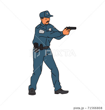 Vector Cartoon Little Policeman Officer Stock Vector Image & Art - Alamy
