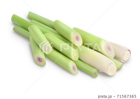 Fresh Lemongrass isolated on white background with clipping path and full depth of field Fresh Lemongrass isolated on white background with clipping path and full depth of field 71567365