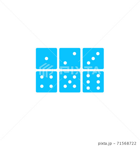 Dice icon flat Dice icon flat 71568722