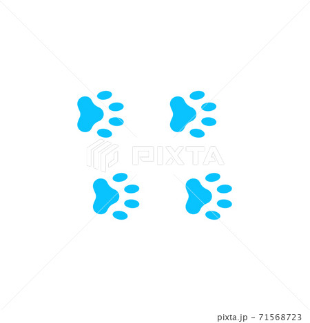 Paw icon flat 71568723