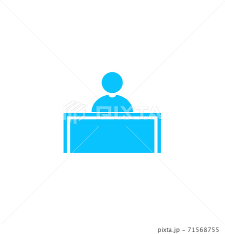 Tribune icon flat 71568755