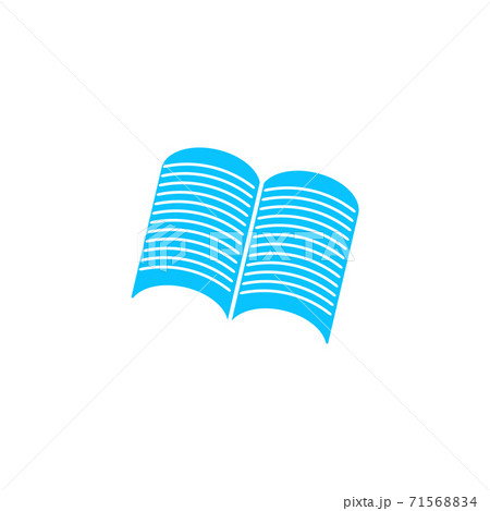 Open newspaper icon flat Open newspaper icon flat 71568834
