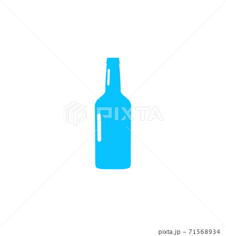 Beer bottle icon flat 71568934