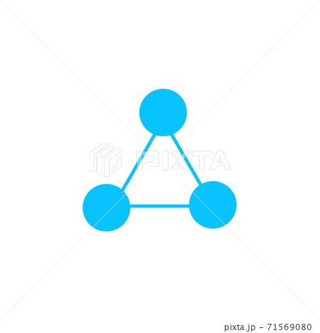 Molecule icon flat. Molecule icon flat. 71569080