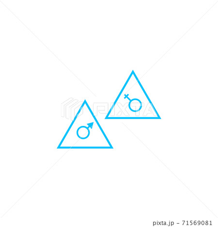 Floor signs icon flat. 71569081