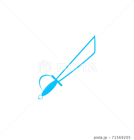 Sword icon flat. 71569205