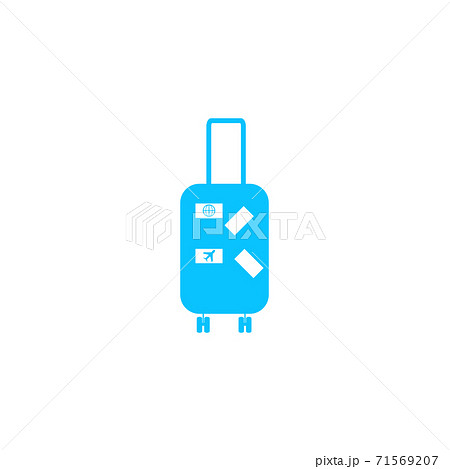 Travel bag icon flat. 71569207
