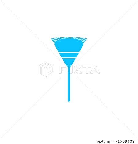 Garden rake icon flat. Garden rake icon flat. 71569408