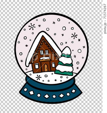 雪穹頂插圖/房屋/顏色 71574267