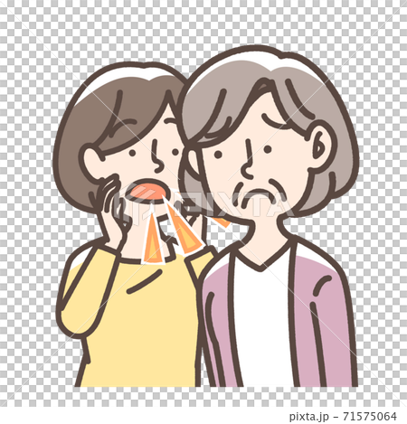 聞き取りにくいおばあさん　大声 71575064