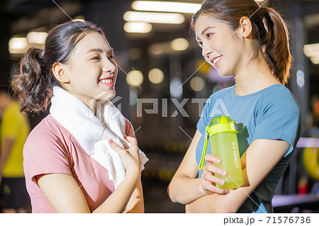 Women, friends, workout Women, friends, workout 71576736