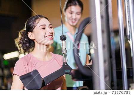 Woman gym, trainer Woman gym, trainer 71576785