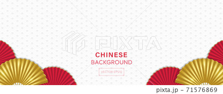 Oriental Chinese style white gray wave pattern banner background 71576869
